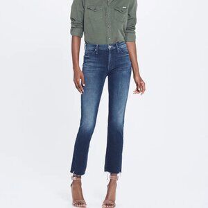 Mother Denim The Rascal Ankle Snippet Fray Jeans Size 28